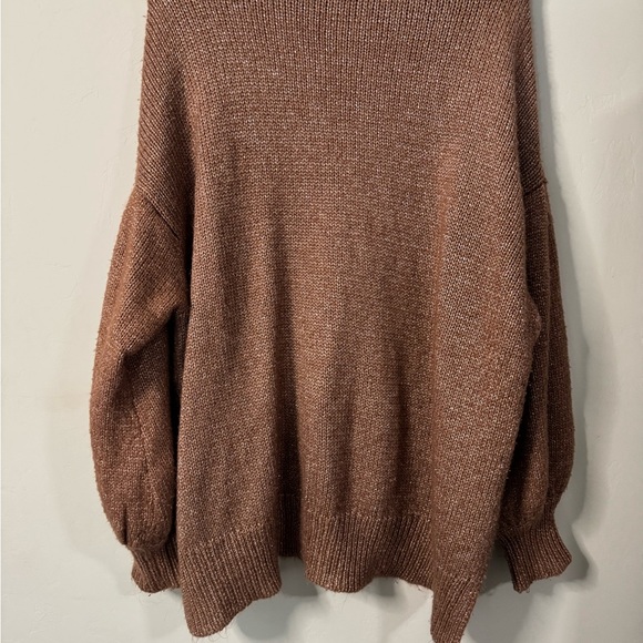 Ava & Viv - Oversized Cozy Brown Knit Sweater - Picture 11 of 11